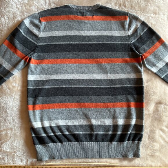 Vans 100% Cotton Y2K Crewneck Striped Sweater Men's Size S - Picture 2 of 6